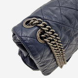 coco pleats soft flap bag mørkeblå