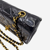 small patent diana flap bag