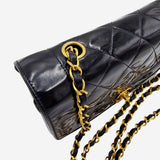 small patent diana flap bag