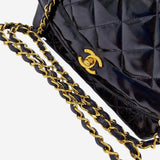 small patent diana flap bag