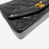 small patent diana flap bag