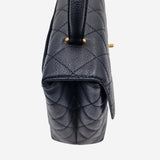 sjælden vintage caviar top handle "kelly"