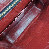 Vintage V stich flap bag