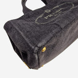 SORT DENIM CANAPA TOTE MEDIUM