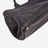 SORT DENIM CANAPA TOTE MEDIUM