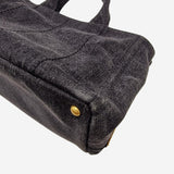 SORT DENIM CANAPA TOTE MEDIUM