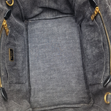 SORT DENIM CANAPA TOTE MEDIUM