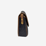 vintage honeycomb coated canvas crossbody