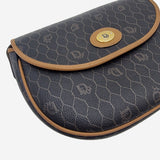 vintage honeycomb coated canvas crossbody