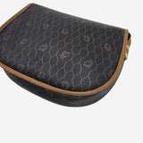 vintage honeycomb coated canvas crossbody