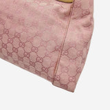 pink GG canvas skuldertaske