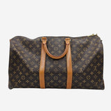 MONOGRAM CANVAS KEEPALL BANDOULIERE 50