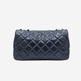 BLÅ MEDIUM IRIDESCENT LAMBSKIN SINGLE FLAP
