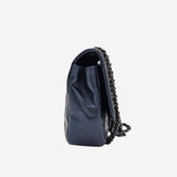 BLÅ MEDIUM IRIDESCENT LAMBSKIN SINGLE FLAP
