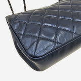 BLÅ MEDIUM IRIDESCENT LAMBSKIN SINGLE FLAP