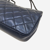 BLÅ MEDIUM IRIDESCENT LAMBSKIN SINGLE FLAP