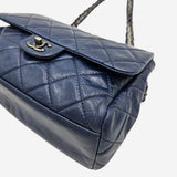 Medium glazed Aged calfskin Coco Flap Bag