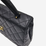 SJÆLDEN VINTAGE CAVIAR TOP HANDLE "KELLY"