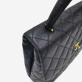 SJÆLDEN VINTAGE CAVIAR TOP HANDLE "KELLY"