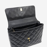 SJÆLDEN VINTAGE CAVIAR TOP HANDLE "KELLY"