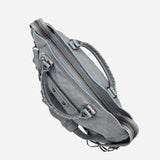 LYSEGRÅ/BLÅ CITY BAG