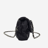 NYLON TWEED ON STITCH FLAP BAG