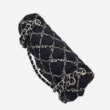 NYLON TWEED ON STITCH FLAP BAG