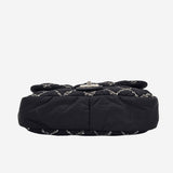 NYLON TWEED ON STITCH FLAP BAG