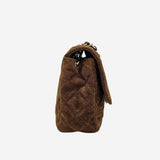 Medium ruskind single flap bag