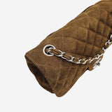 Medium ruskind single flap bag