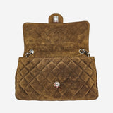 Medium ruskind single flap bag