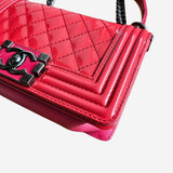 PINK/KORAL SMALL PATENT BOY
