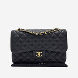 LARGE SORT CAVIAR CLASSIC DOUBLE FLAP