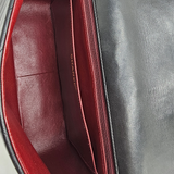 VINTAGE CHEVRON FLAP BAG