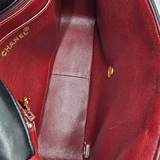 VINTAGE CHEVRON FLAP BAG