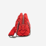 ORANGE BUBBLE QUILT CAMERA BAG