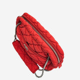 ORANGE BUBBLE QUILT CAMERA BAG