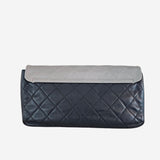 tricolor Iridescent calfskin country chic flap