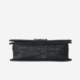 MEDIUM VASKET SORT DENIM BOY