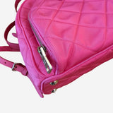 fuchsia nylon rygsæk