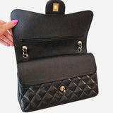 LARGE SORT CAVIAR CLASSIC DOUBLE FLAP