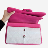 LARGE PINK CLASSIC DOUBLE FLAP