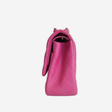 LARGE PINK CLASSIC DOUBLE FLAP
