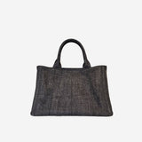 Grå/SORT DENIM CANAPA TOTE Small