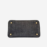 Grå/SORT DENIM CANAPA TOTE Small