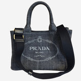 Grå/SORT DENIM CANAPA TOTE Small
