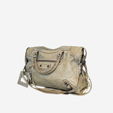 Støvet beige/grøn CITY BAG