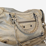 Støvet beige/grøn CITY BAG