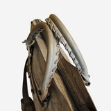 Støvet beige/grøn CITY BAG