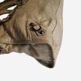 Støvet beige/grøn CITY BAG